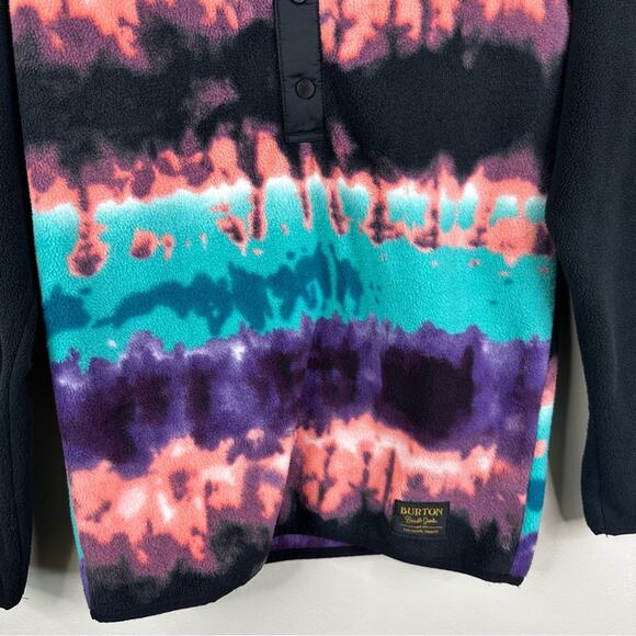 Burton Youth Medium Spark Pullover Fleece Jacket Multicolor Black Coat - Picture 5 of 11